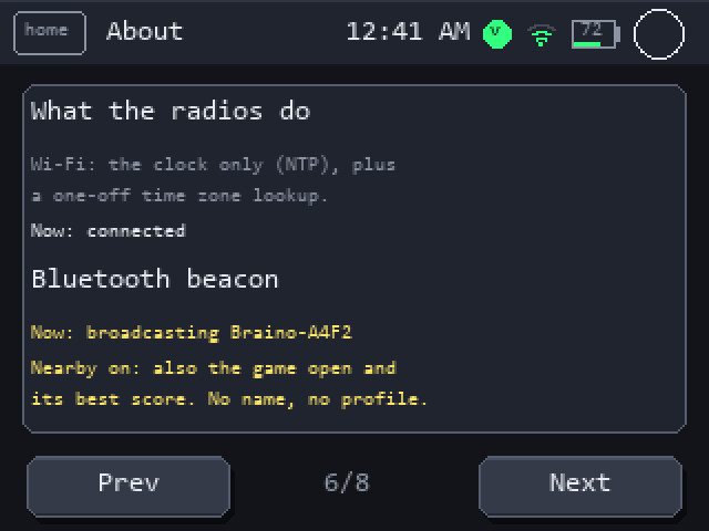 About: what the radios do