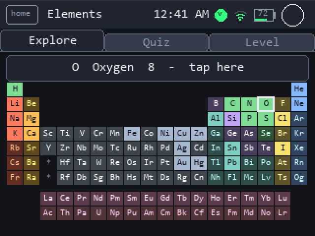 Elements: the periodic table