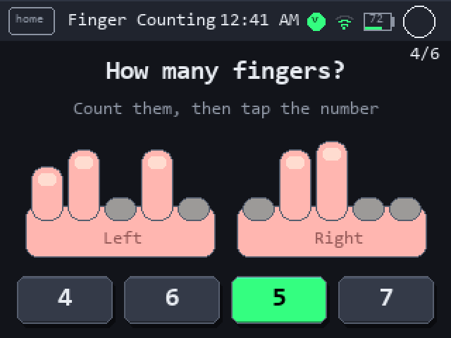 Fingers: count them