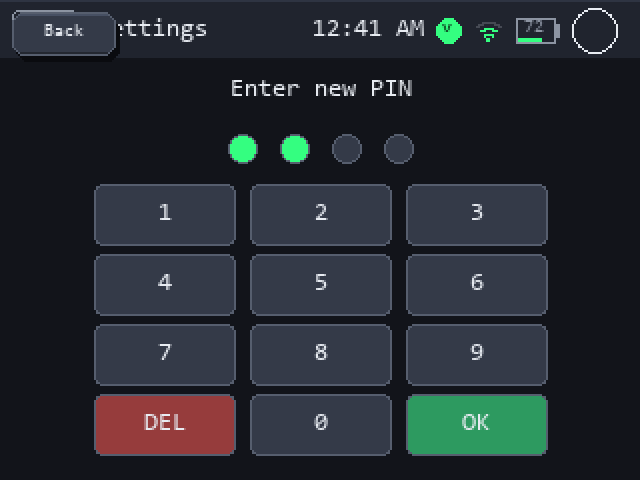 Settings Pin