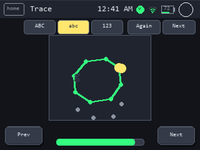 Trace: lowercase